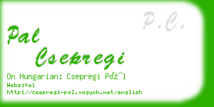 pal csepregi business card